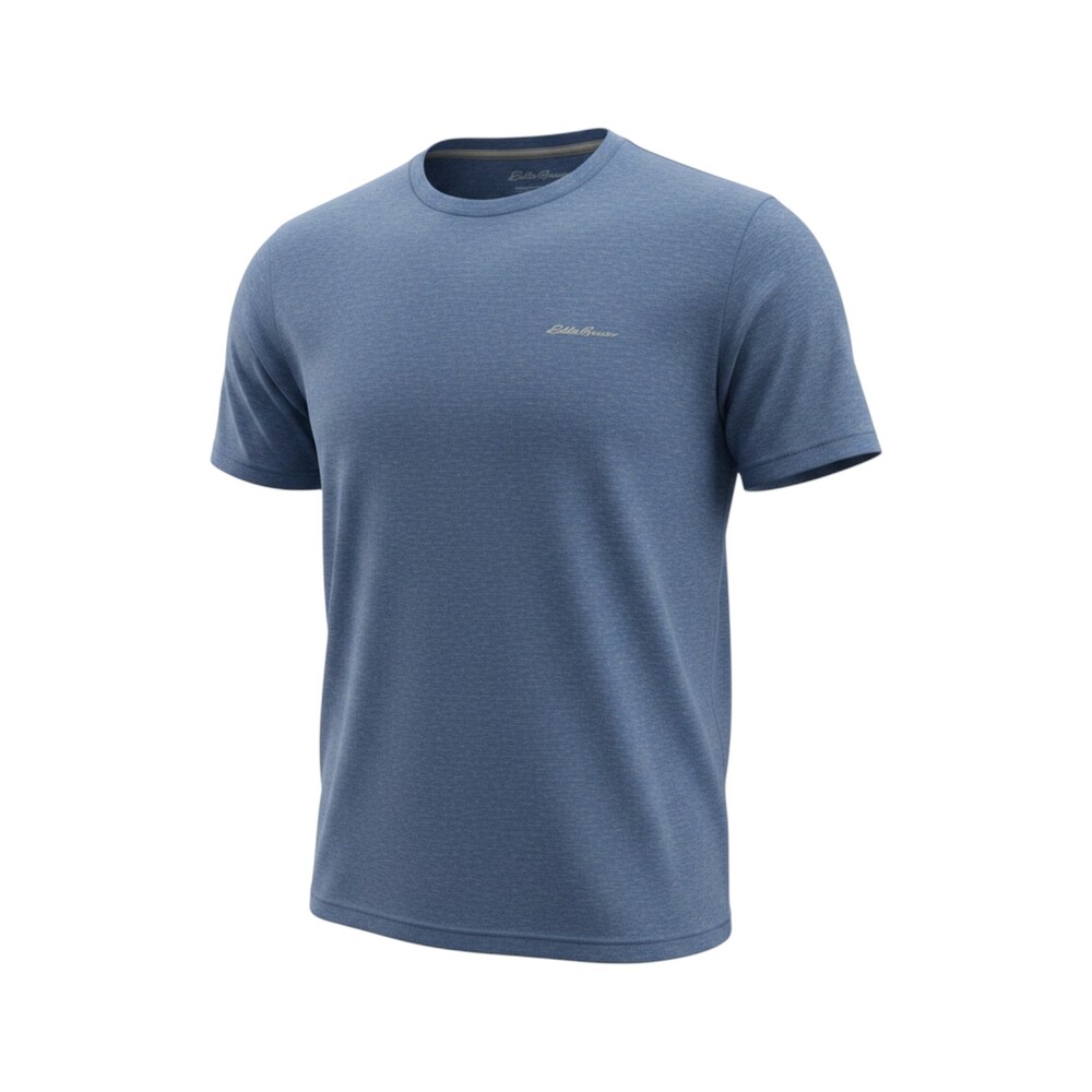 Eddie Bauer Freedry Tee Shirt Crew Neck Men's XXL Heather Blue T-shirt